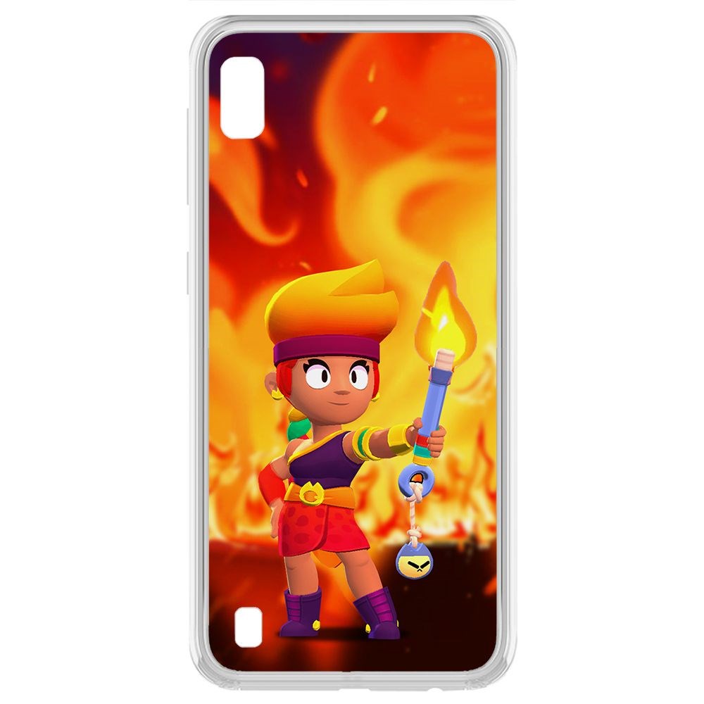 

Чехол-накладка Brawl Stars-Амбер для Samsung Galaxy A10 (A105), Прозрачный
