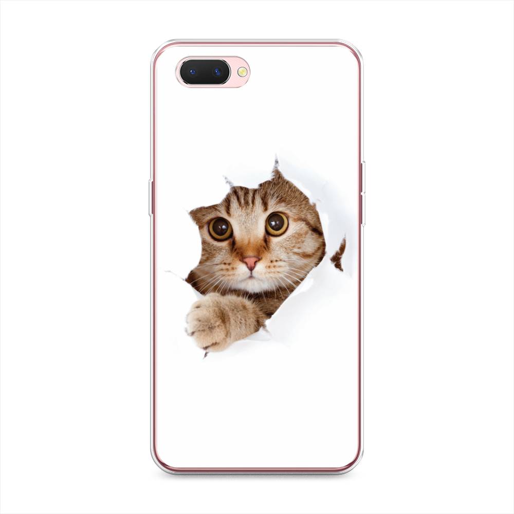 

Чехол на Oppo A3s "Кот и бумага", Белый;коричневый, 252050-1