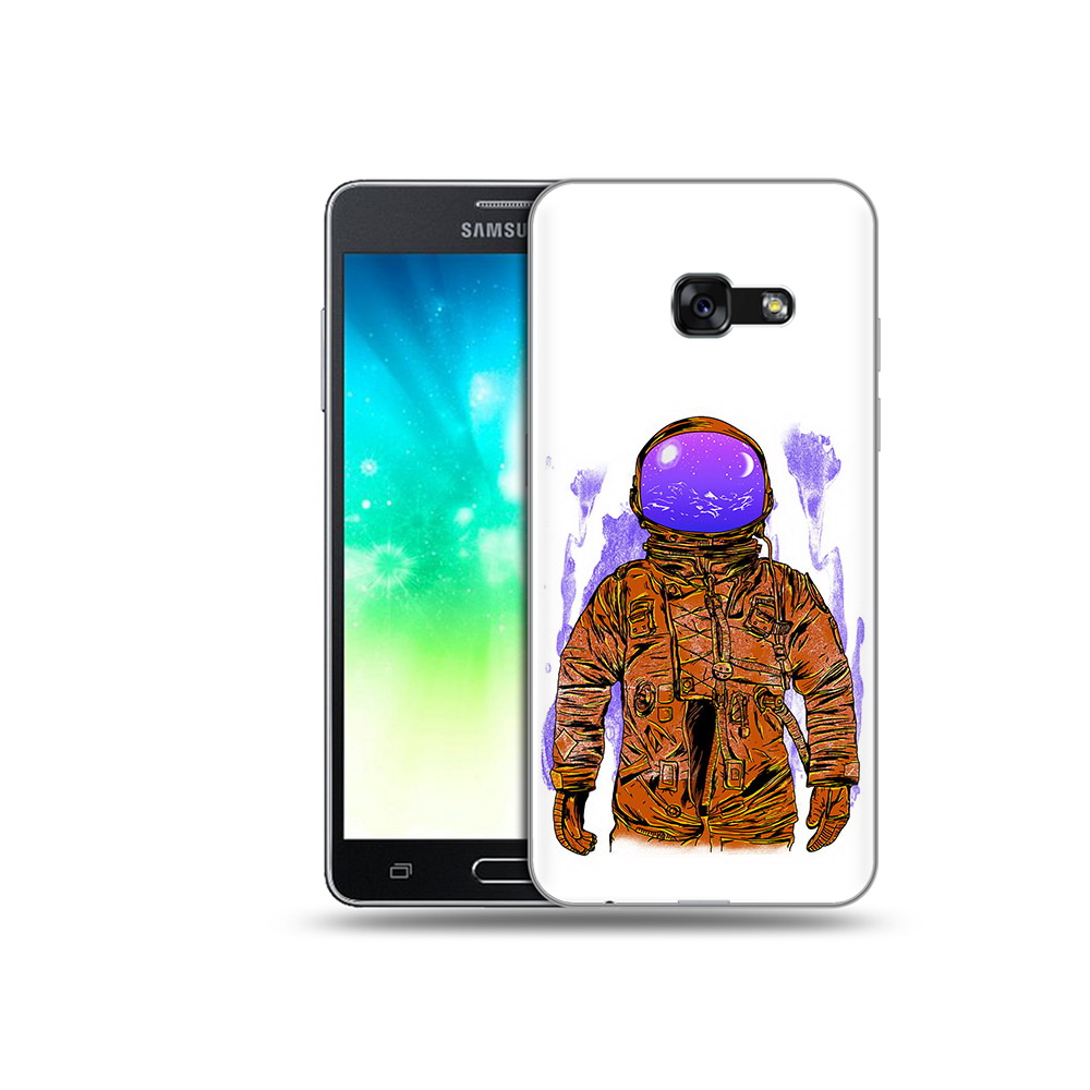 

Чехол MyPads Tocco для Samsung Galaxy A3 (2017) нарисованный мужчина в скафандре, Прозрачный, Tocco