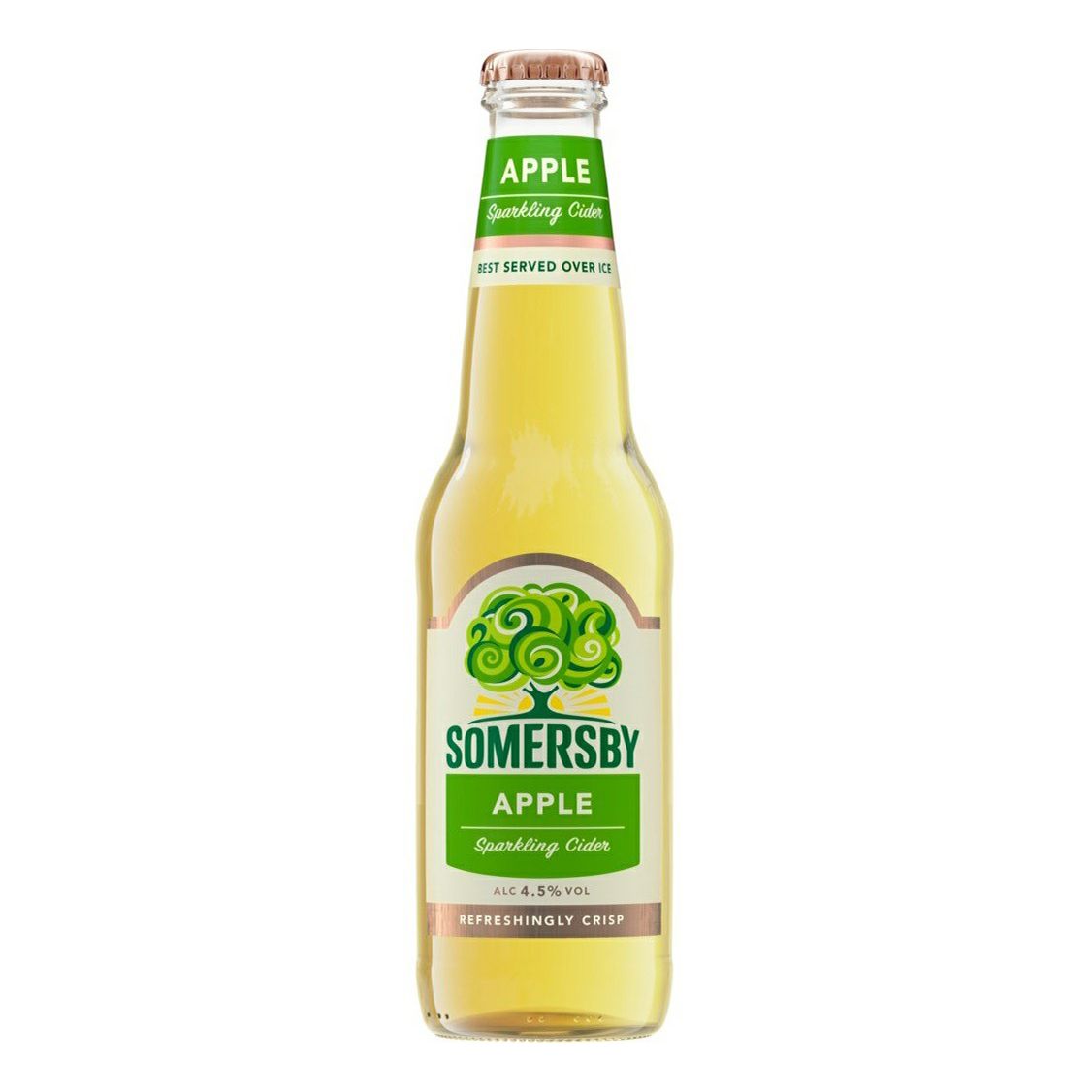 Пивной напиток Somersby Яблоко светлый фильтрованный пастеризованный 4,5% 0,4 л