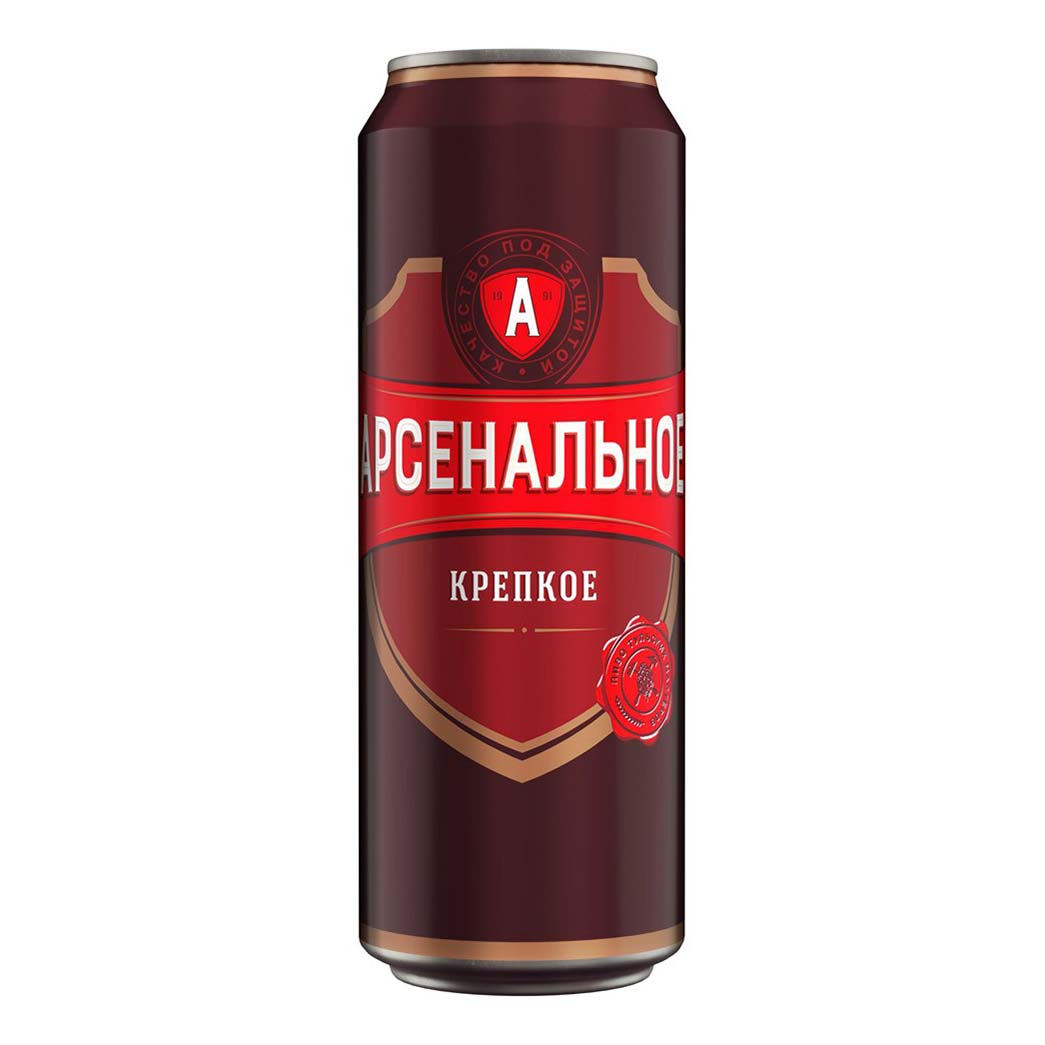 

Пиво Арсенальное Крепкое светлое фильтрованное 7% 0,45 л