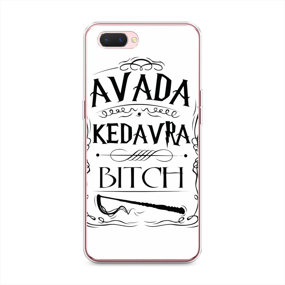 

Чехол на Oppo A3s "Avada kedavra bitch", Белый;серый;черный, 252050-6