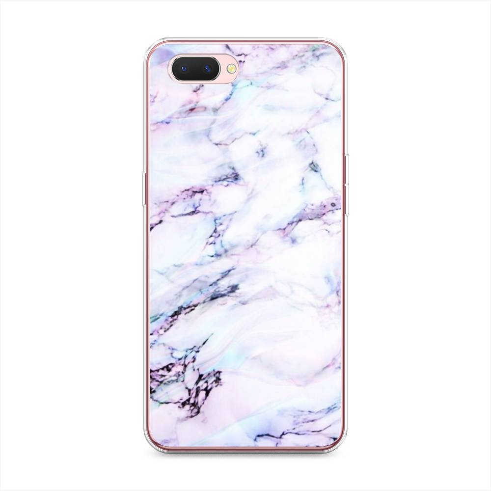 

Чехол на Oppo A3s "Радужный мрамор", Серый;фиолетовый, 252050-3