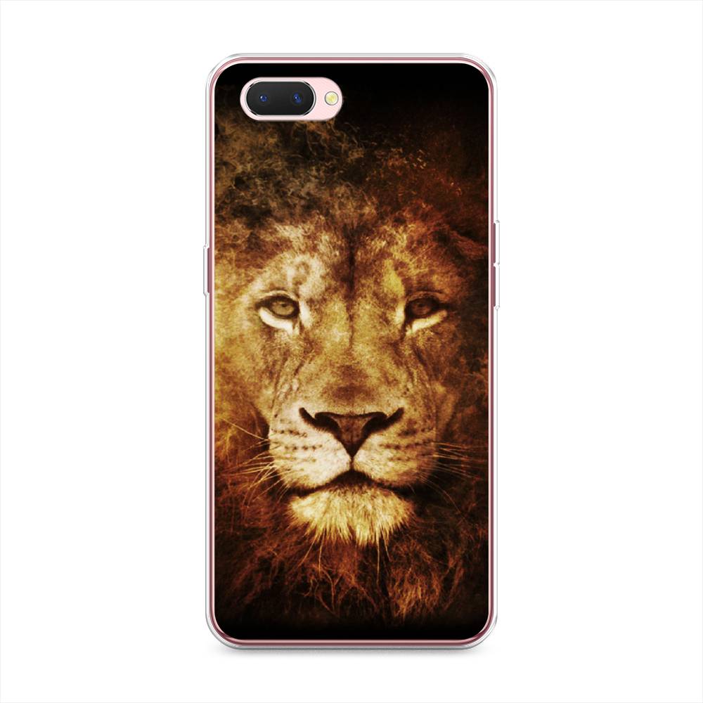

Чехол на Oppo A3s "Лев", Черный;коричневый;желтый, 252050-6