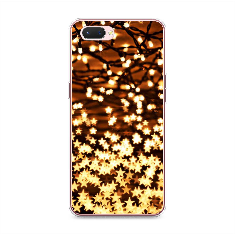 

Чехол на Oppo A3s "Новогодняя гирлянда", Золотистый, 252050-5