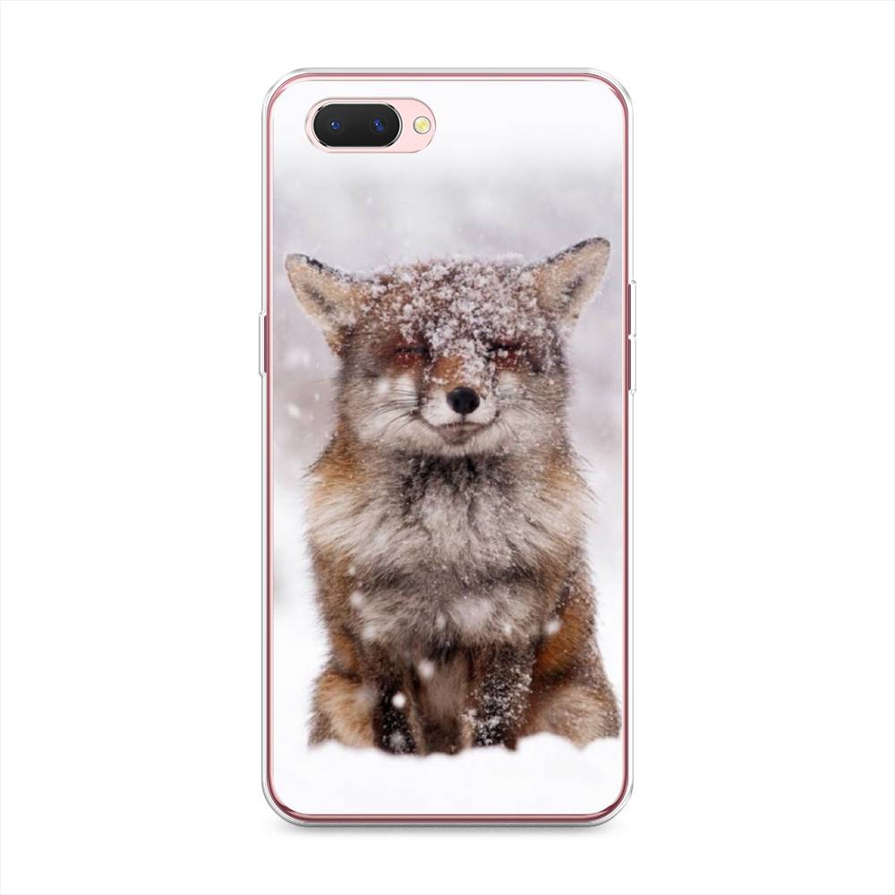 

Чехол на Oppo A3s "Зимняя лиса", Белый;серый;коричневый, 252050-1