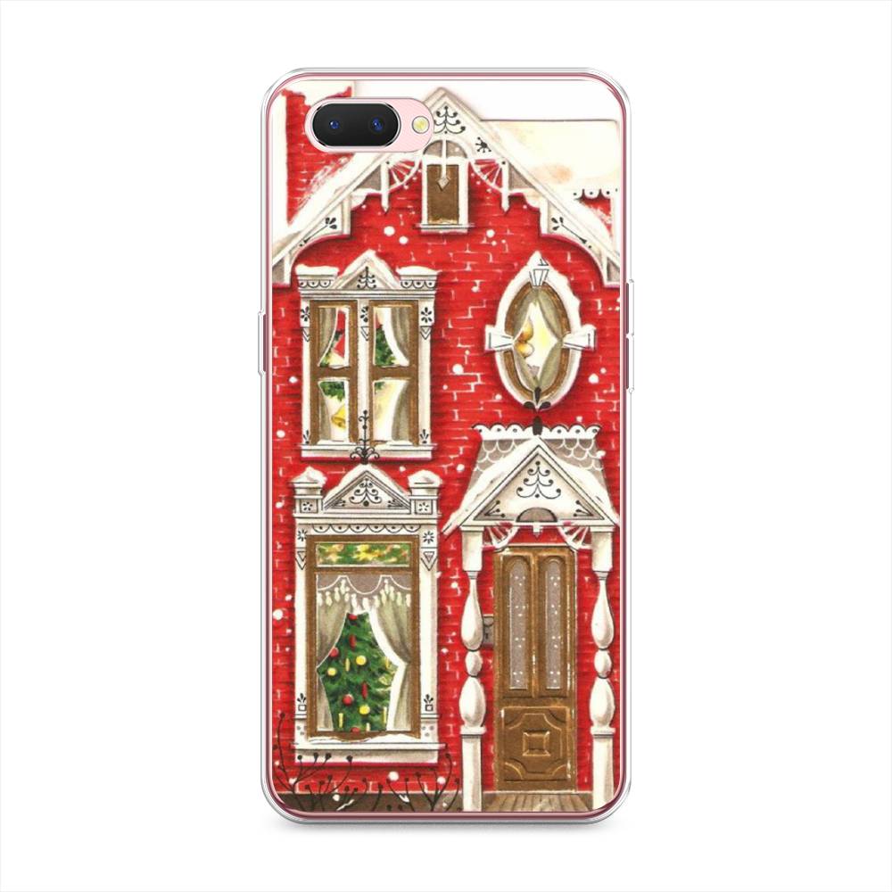 

Чехол на Oppo A3s "Пряничный домик", Белый;красный;зеленый, 252050-5