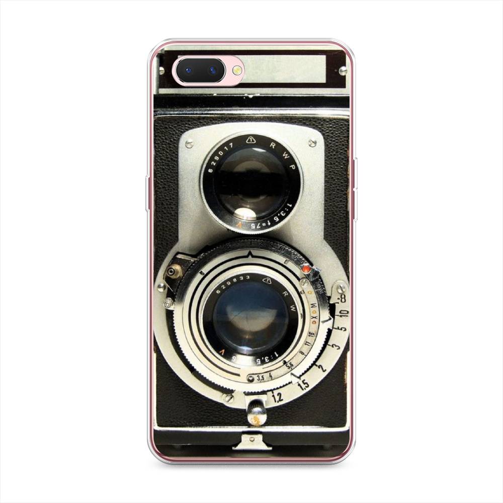 

Чехол на Oppo A3s "Старинный фотоаппарат", Серый;черный, 252050-6
