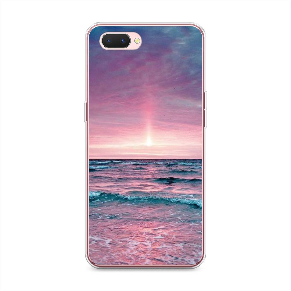 

Чехол на Oppo A3s "Восход 3", Розовый;голубой, 252050-2