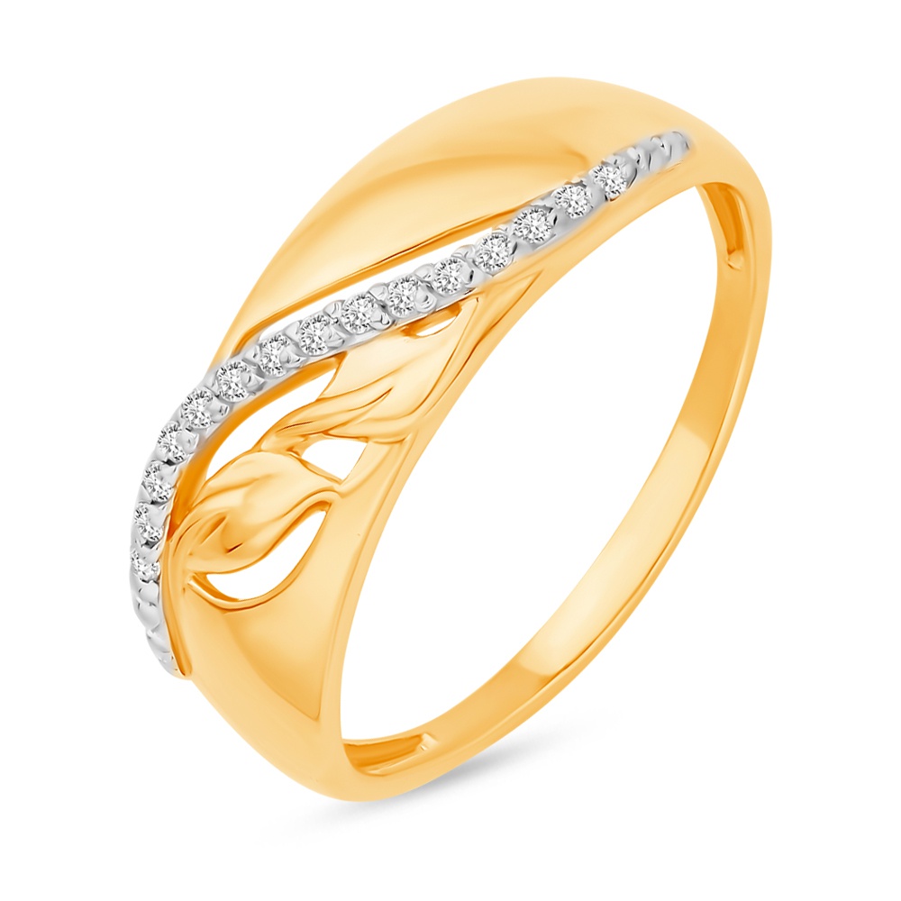 

Кольцо из золота р.  585Gold 301011620, фианит, 301011620