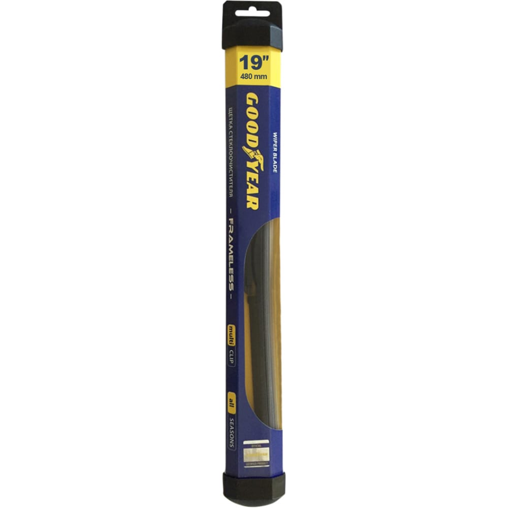 

Бескаркасная щетка стеклоочистителя Goodyear FRAMELESS MULTICLIP