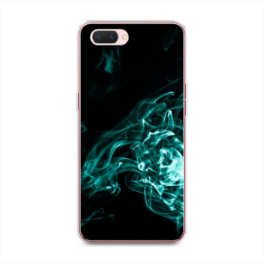 

Чехол на Oppo A3s "Дым", Голубой;черный, 252050-3