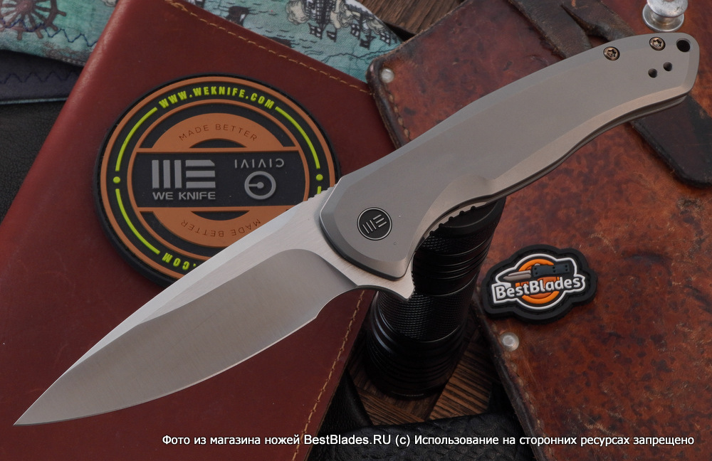 

Складной нож We Knife Kitefin 2001H, Серый, Kitefin