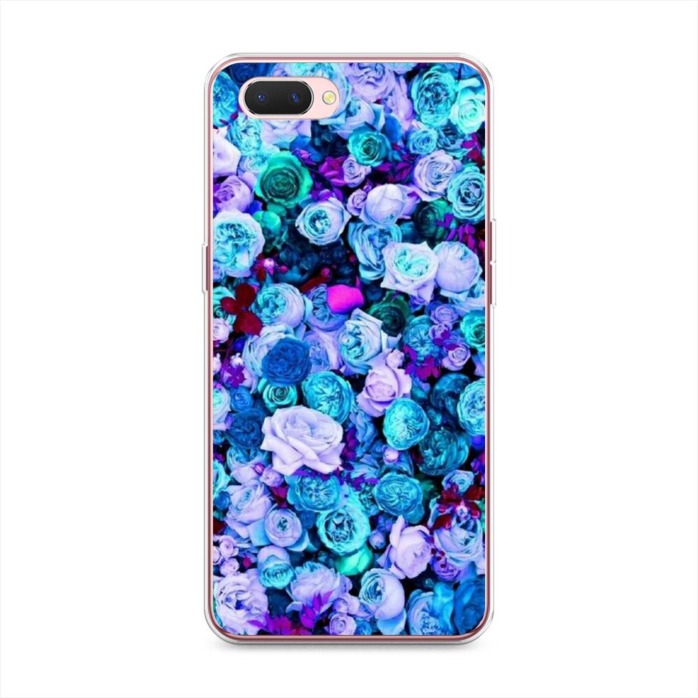 

Чехол на Oppo A3s "Цветочный ковер", Фиолетовый, 252050-2