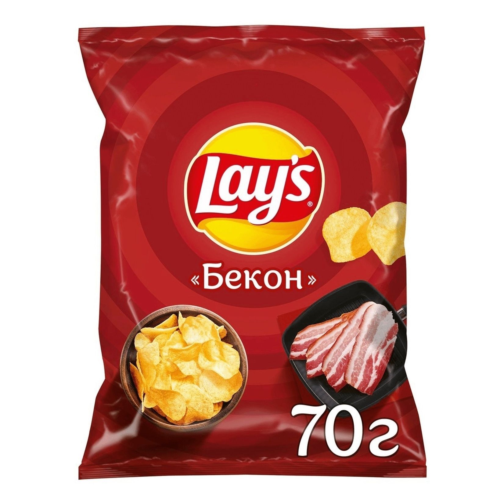 

Чипсы картофельные Lay's бекон 70 г