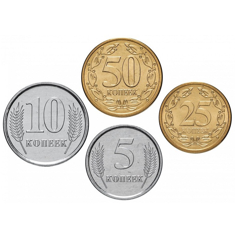

Набор из 4 монет 5, 10, 25, 50 копеек, Приднестровье 2022 UNC