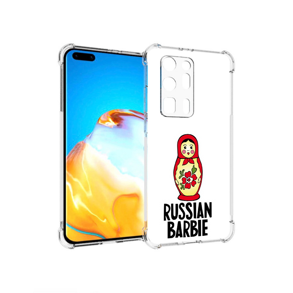 

Чехол MyPads Tocco для Huawei P40 Pro+ матрешка, Прозрачный, Tocco