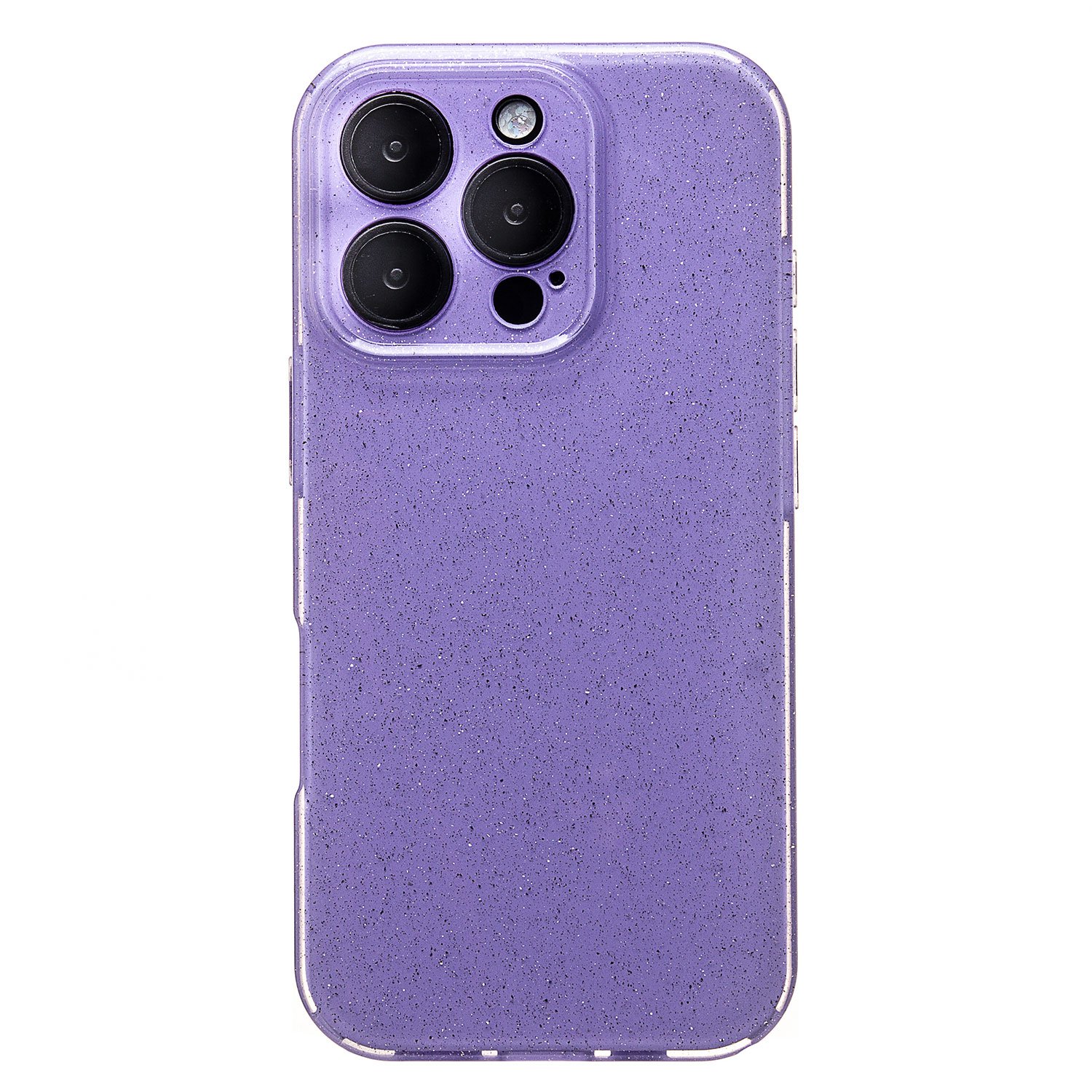 Чехол iPhone 16 Pro силиконовый с блестками 3 <светло-фиолетовый>