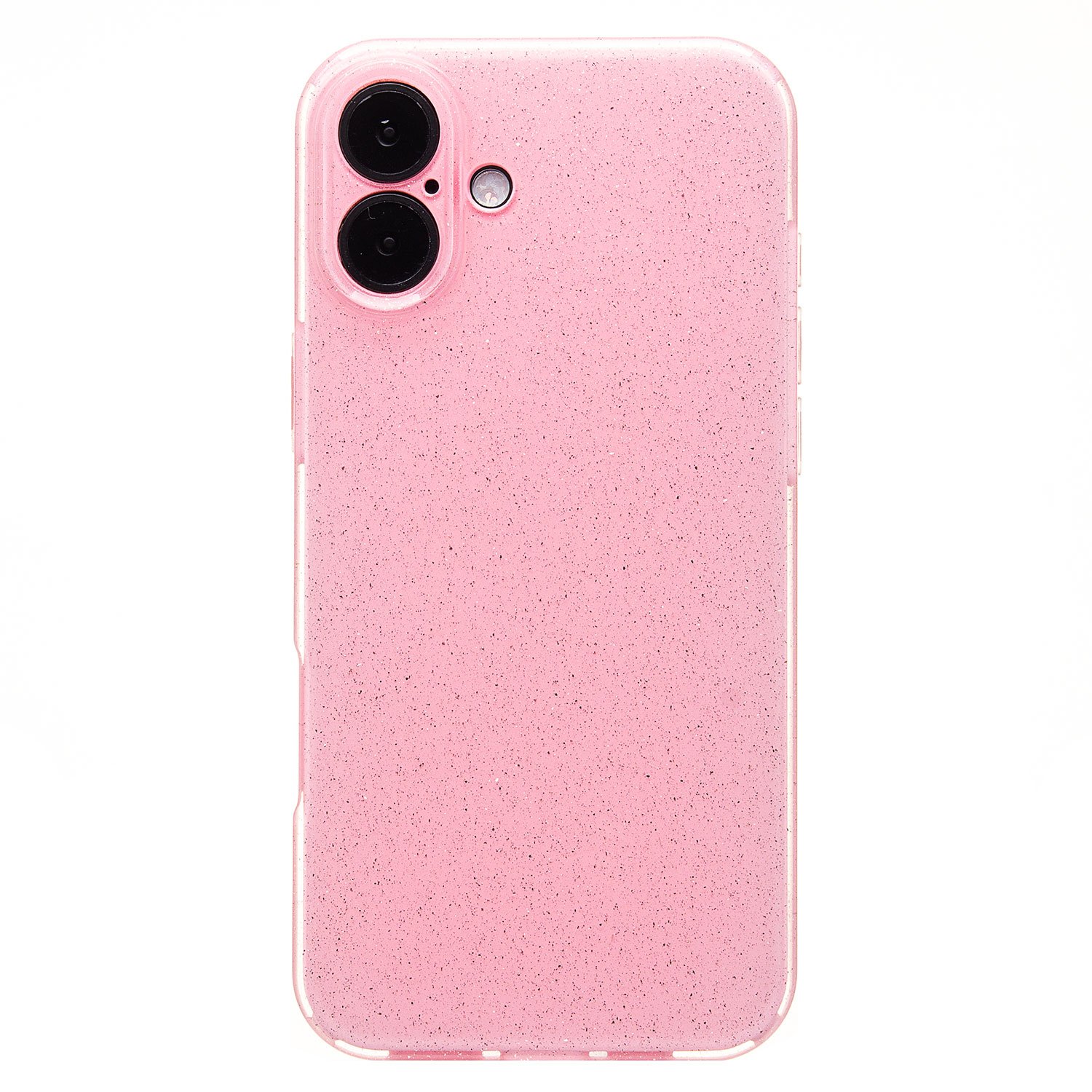 

Чехол iPhone 16 Plus силиконовый с блестками 3 <светло-розовый>