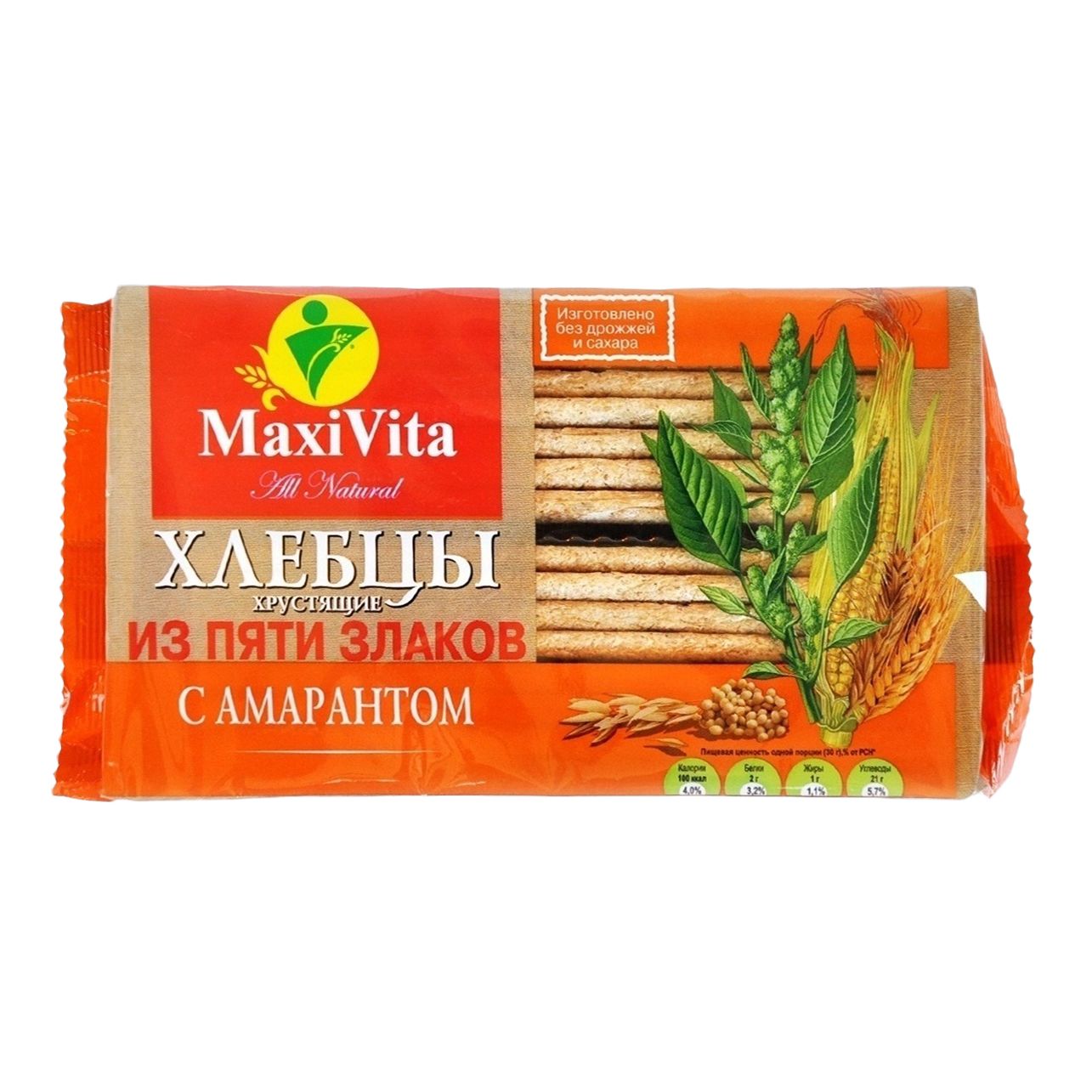 

Хлебцы Maxi Vita хрустящие 5 злаков с амарантом 150 г