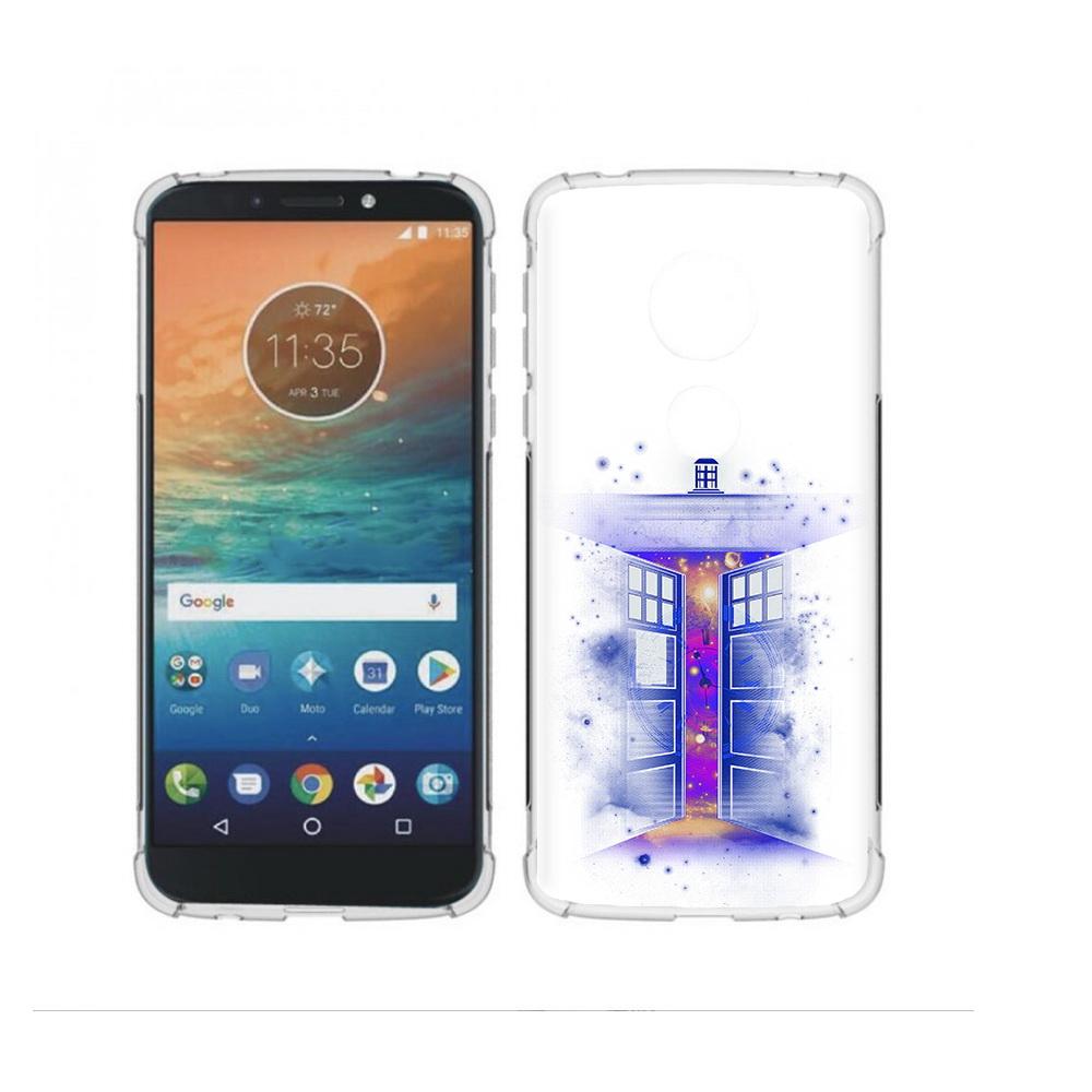 

Чехол MyPads Tocco для Motorola Moto G4 Play фиолетовый уголок абстракция, Прозрачный, Tocco