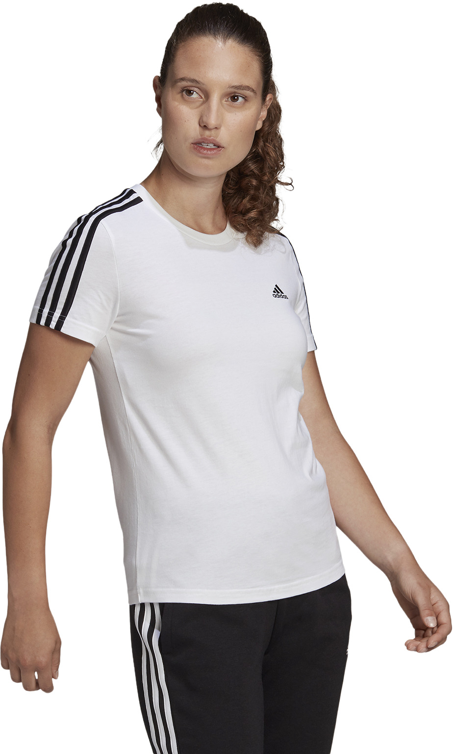

Футболка женская Adidas W 3S T белая M, Белый, W 3S T