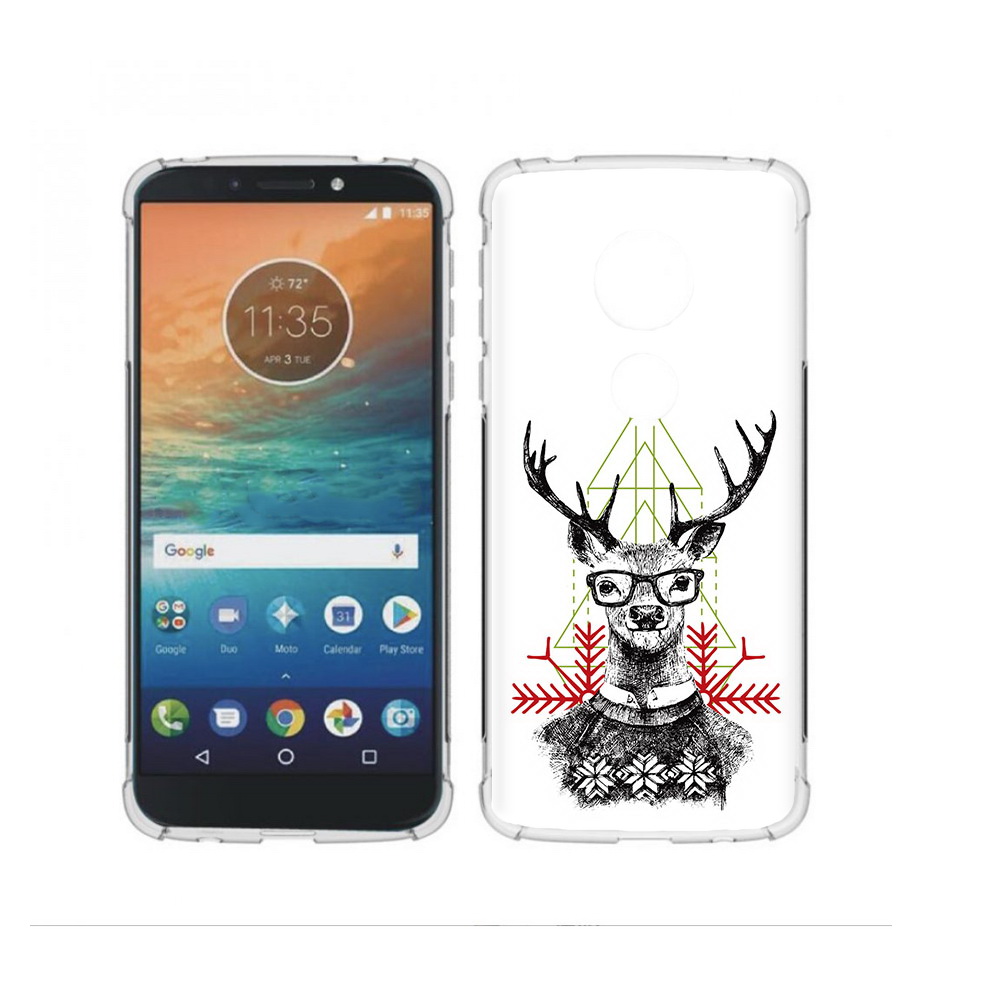 

Чехол MyPads Tocco для Motorola Moto G4 Play умный олень (PT115793.374.652), Прозрачный, Tocco