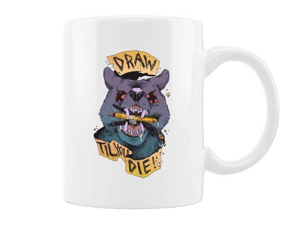 

Кружка CoolPodarok Draw til you die