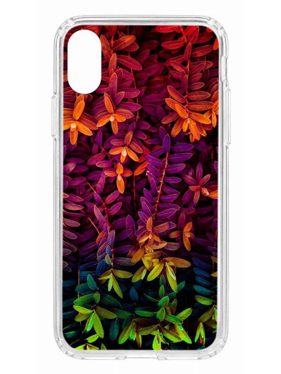 фото Чехол для apple iphone xs кruче print neon leaves