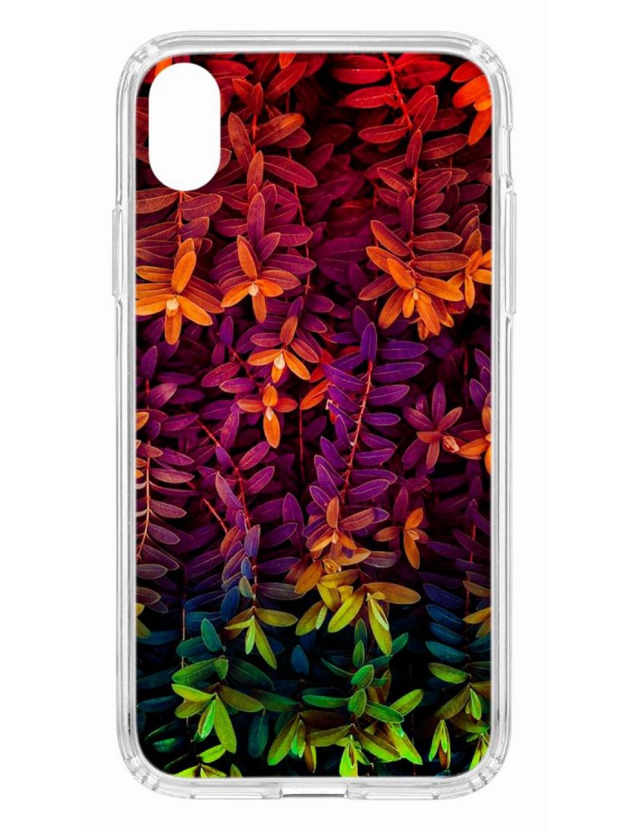 фото Чехол для apple iphone xr кruче print neon leaves