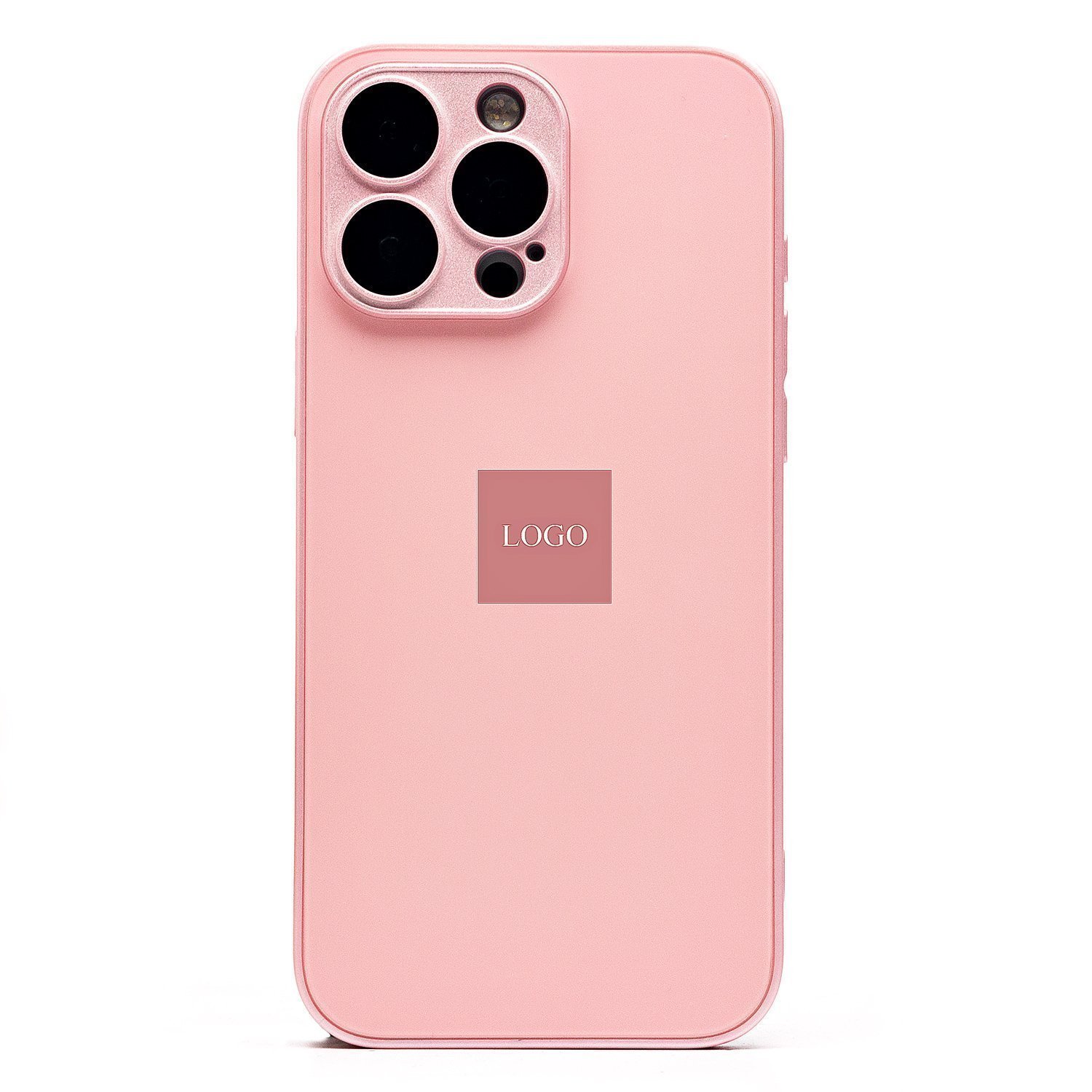 

Чехол iPhone 16 Pro Max силиконовый MagSafe Glass <светло-розовый> (премиум)
