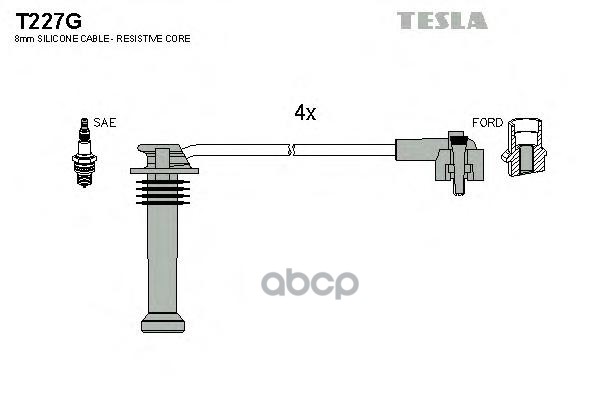 

Комплект Проводов Зажигания TESLA T227G
