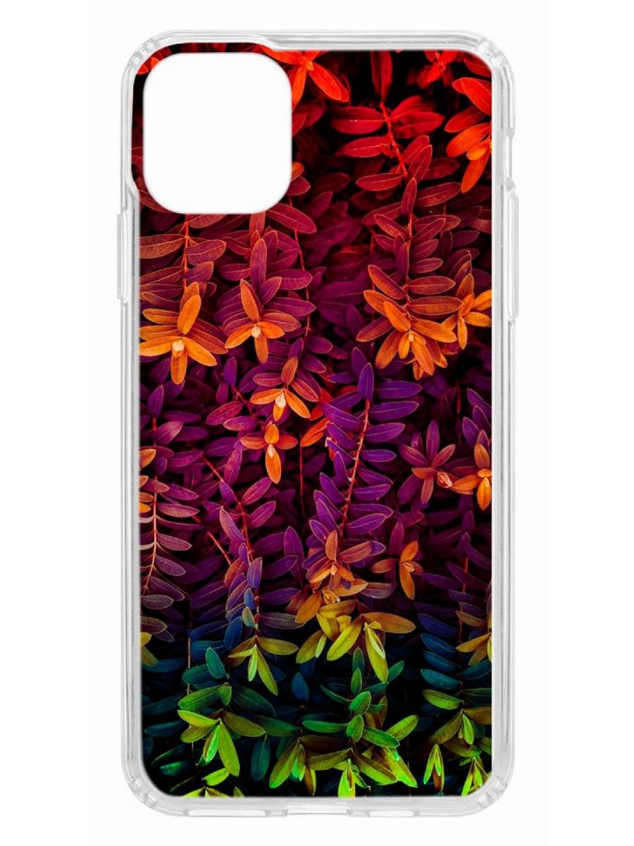 фото Чехол для apple iphone 11 pro max кruче print neon leaves