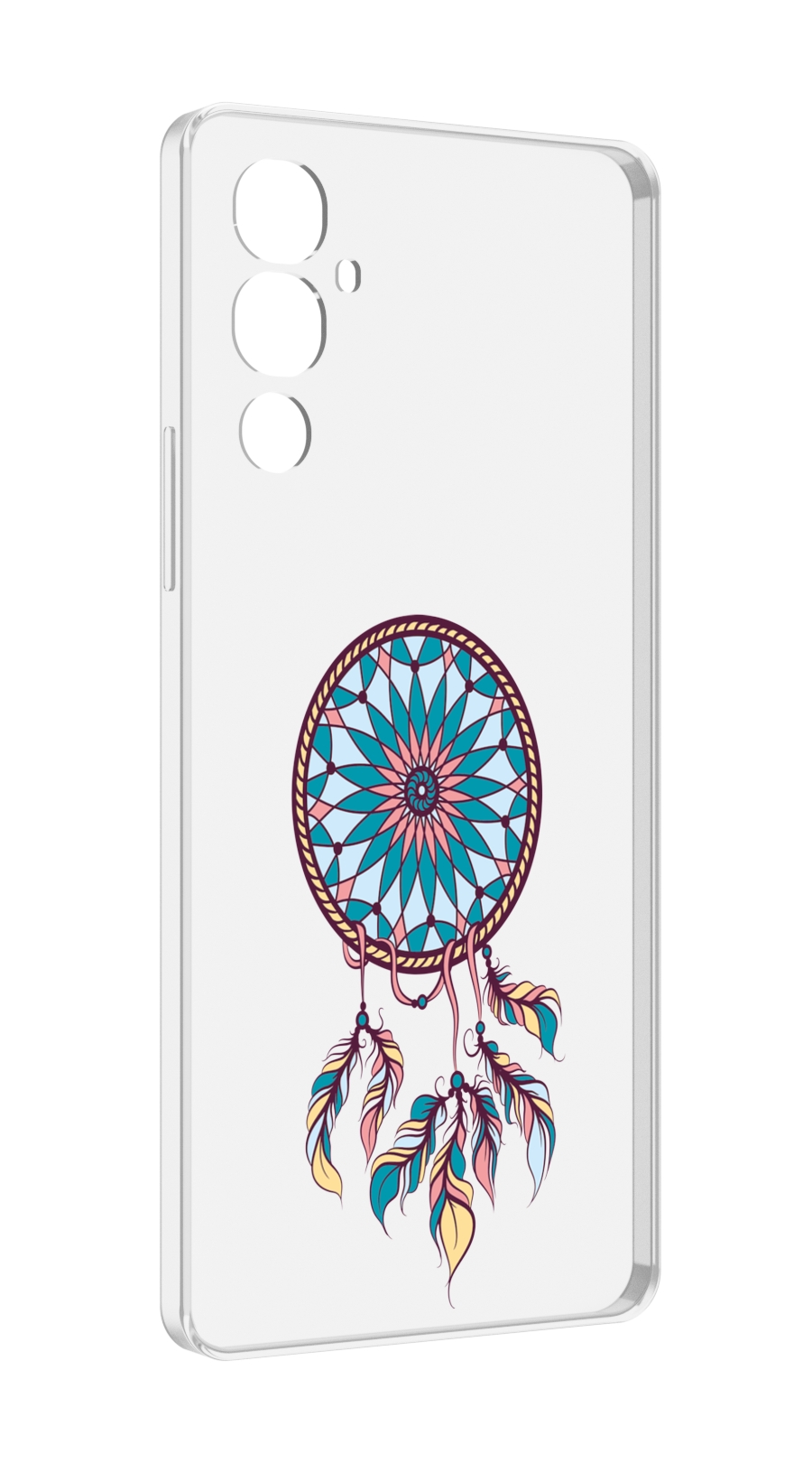 

Чехол MyPads ловец снов синий для Tecno Pova 4, Прозрачный, Tocco