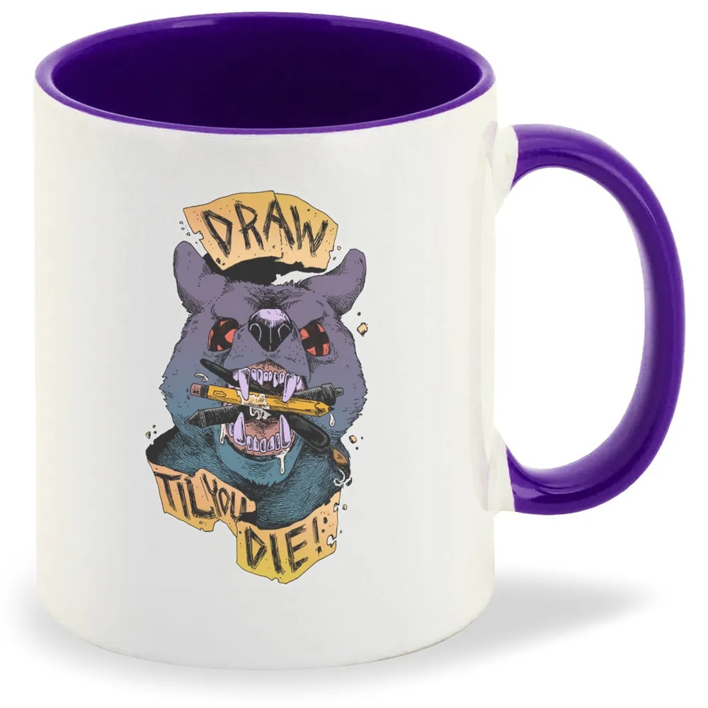 

Кружка CoolPodarok Draw til you die
