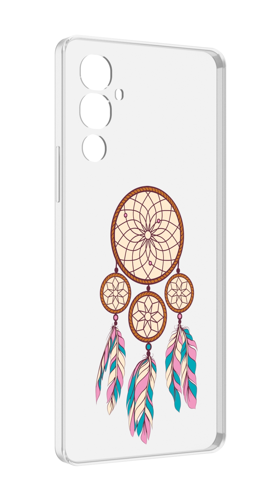 

Чехол MyPads ловец снов бежевый для Tecno Pova 4, Прозрачный, Tocco