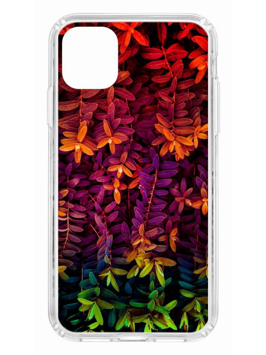 фото Чехол для apple iphone 11 кruче print neon leaves