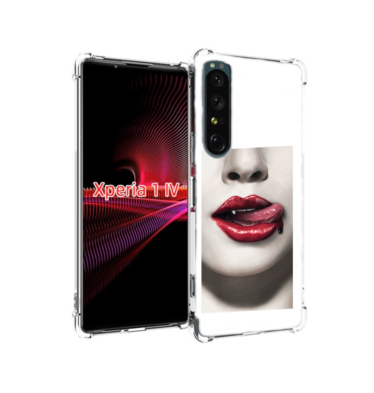 

Чехол накладка MyPads губы-вампирши для Sony Xperia 1 IV, Прозрачный, Tocco
