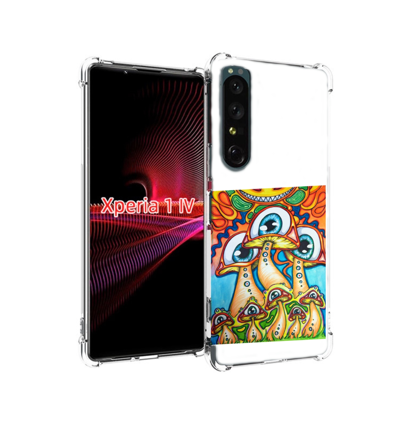 

Чехол накладка MyPads грибы с глазами для Sony Xperia 1 IV, Прозрачный, Tocco