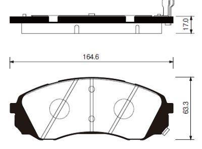 

Тормозные колодки Sangsin brake передние для Kia Carnival 2.7 I V6, 2.9crdi 2006- SP1238