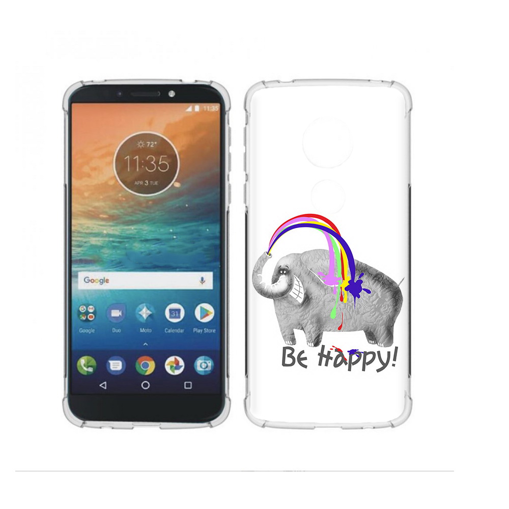 

Чехол MyPads Tocco для Motorola Moto G4 Play счастливый слон (PT115793.374.632), Прозрачный, Tocco