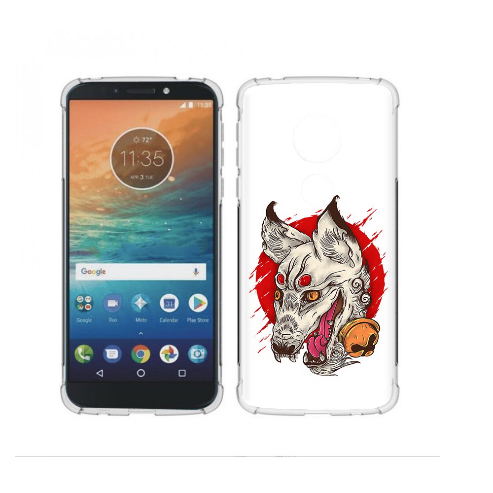 

Чехол MyPads Tocco для Motorola Moto G4 Play страшная собака (PT115793.374.627), Прозрачный, Tocco
