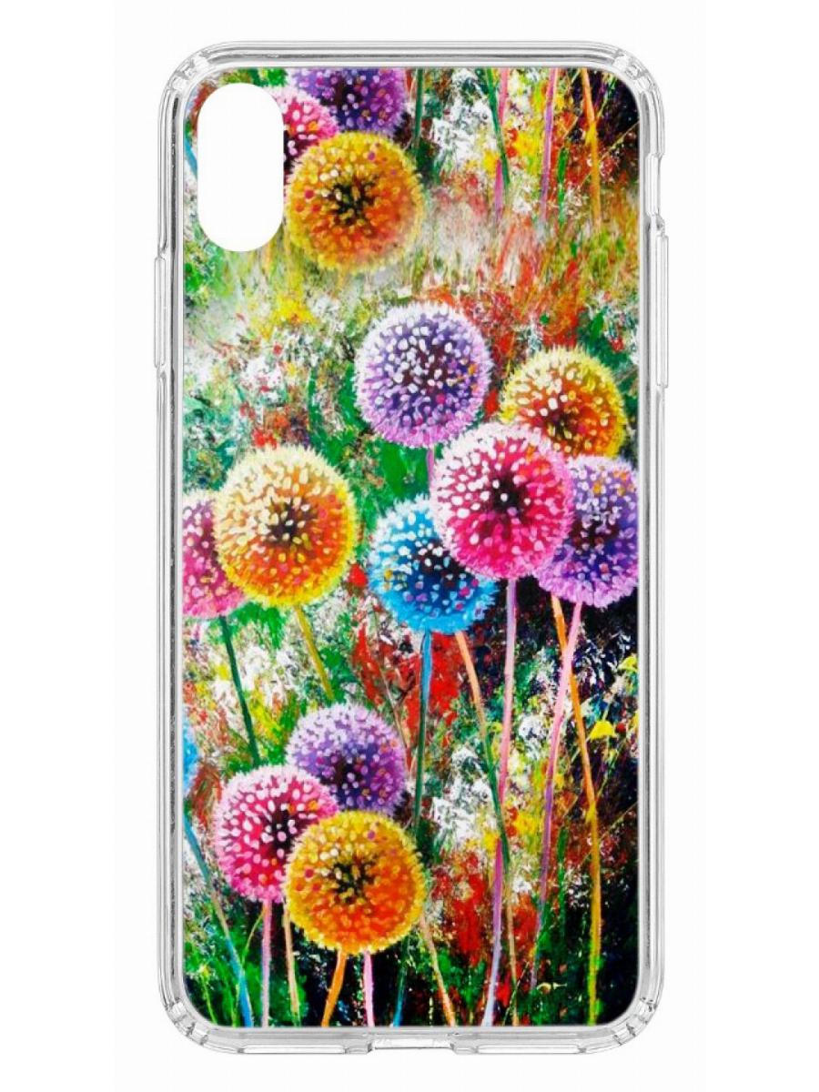 фото Чехол для apple iphone xs max kruche print одуванчики кruче