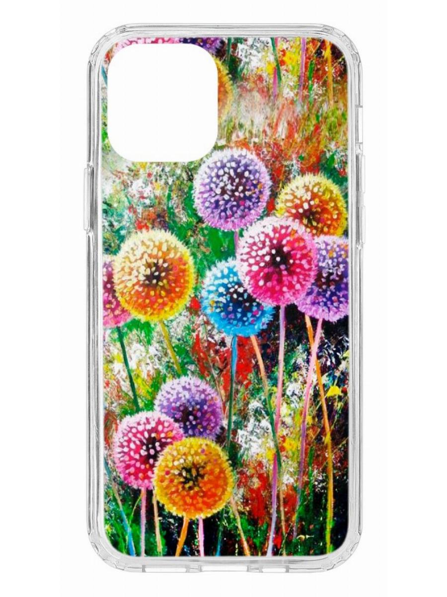 фото Чехол для apple iphone 12 kruche print одуванчики кruче