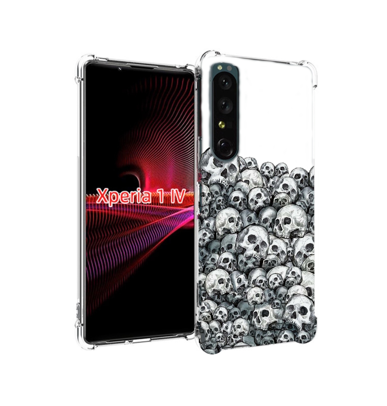 

Чехол накладка MyPads гора из черепов для Sony Xperia 1 IV, Прозрачный, Tocco