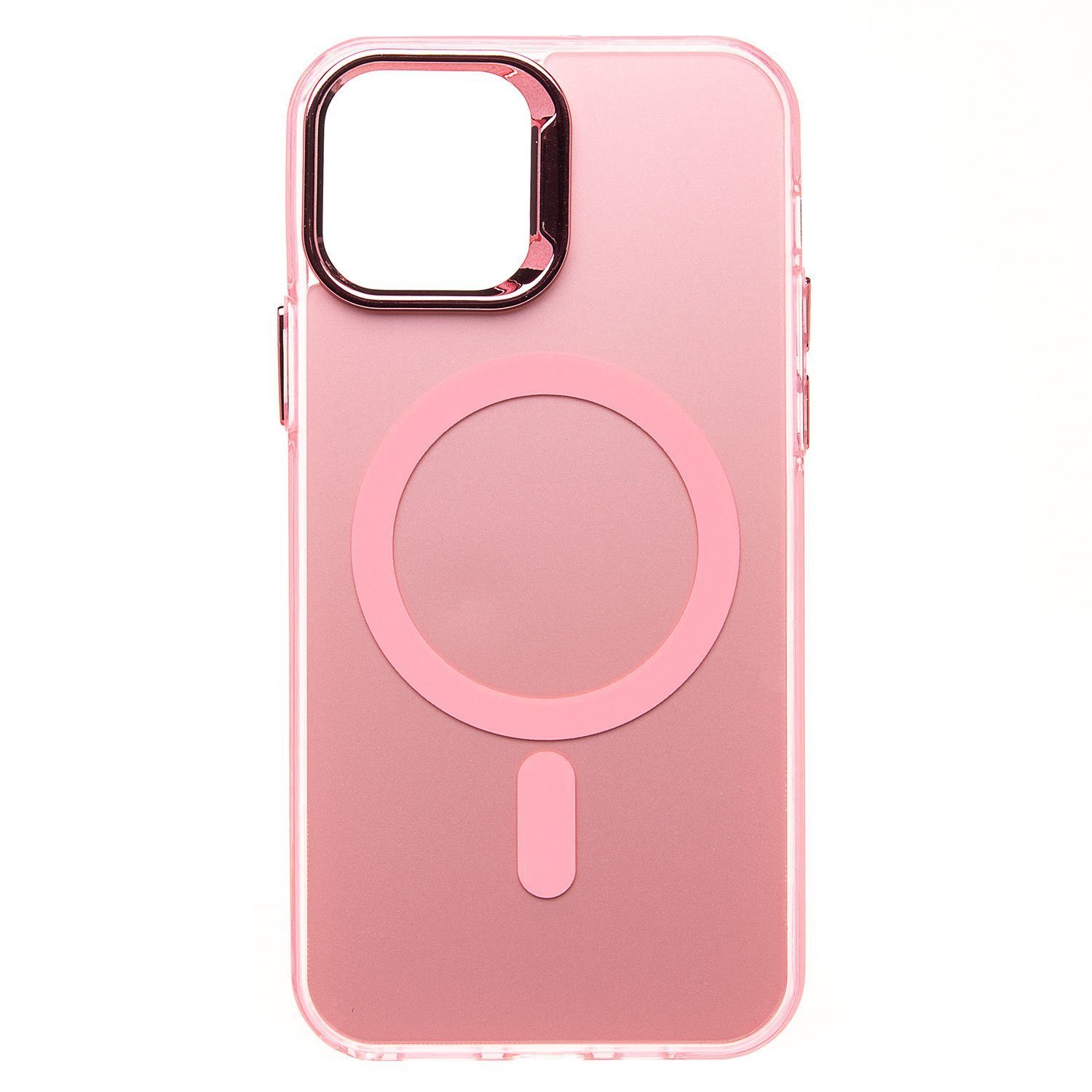 

Чехол iPhone 12, iPhone 12 Pro силиконовый MagSafe 5 <розовый>