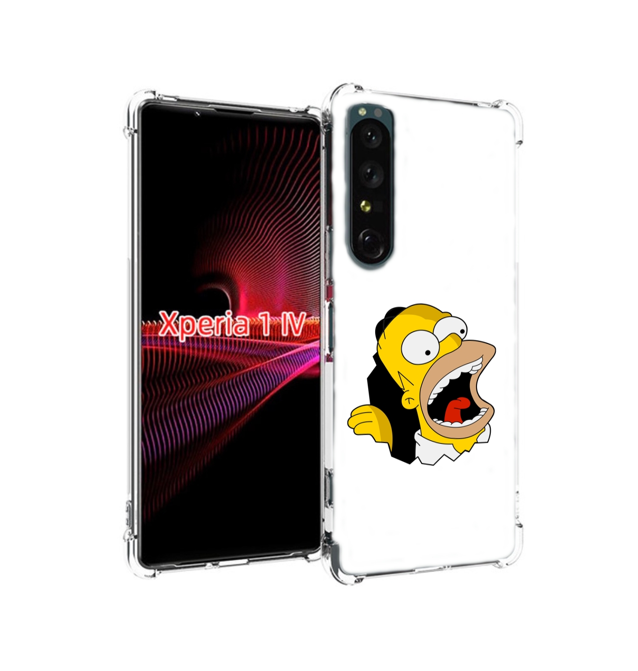 

Чехол накладка MyPads гомер-голодный для Sony Xperia 1 IV, Прозрачный, Tocco