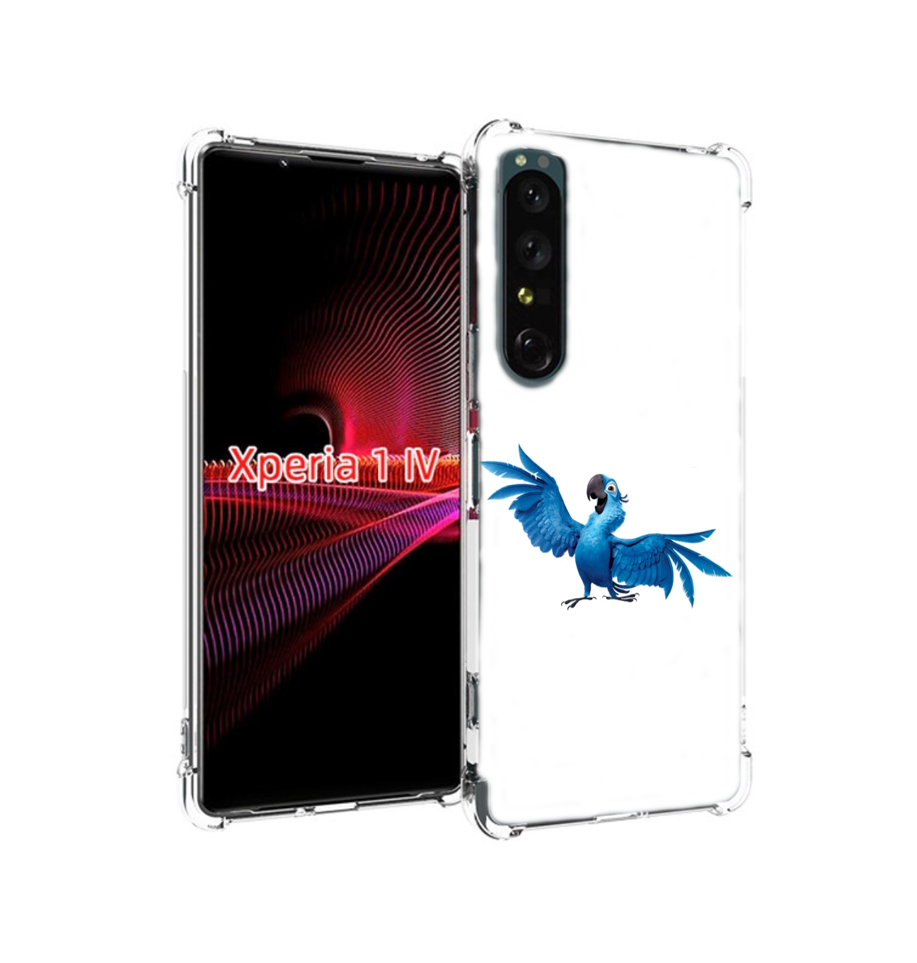 

Чехол накладка MyPads голубой-попугайчик для Sony Xperia 1 IV, Прозрачный, Tocco