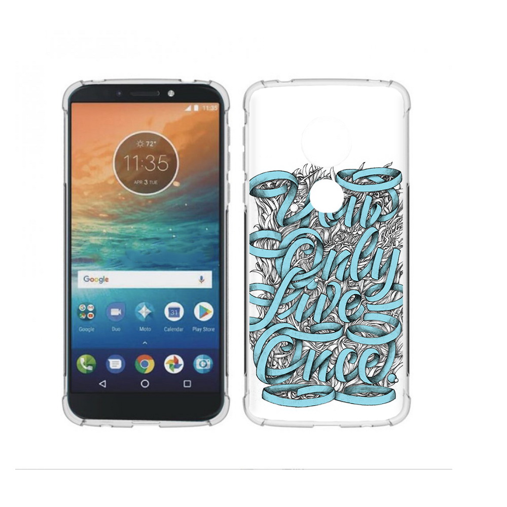 

Чехол MyPads Tocco для Motorola Moto G4 Play слова из ленты абстракция (PT115793.374.607), Прозрачный, Tocco