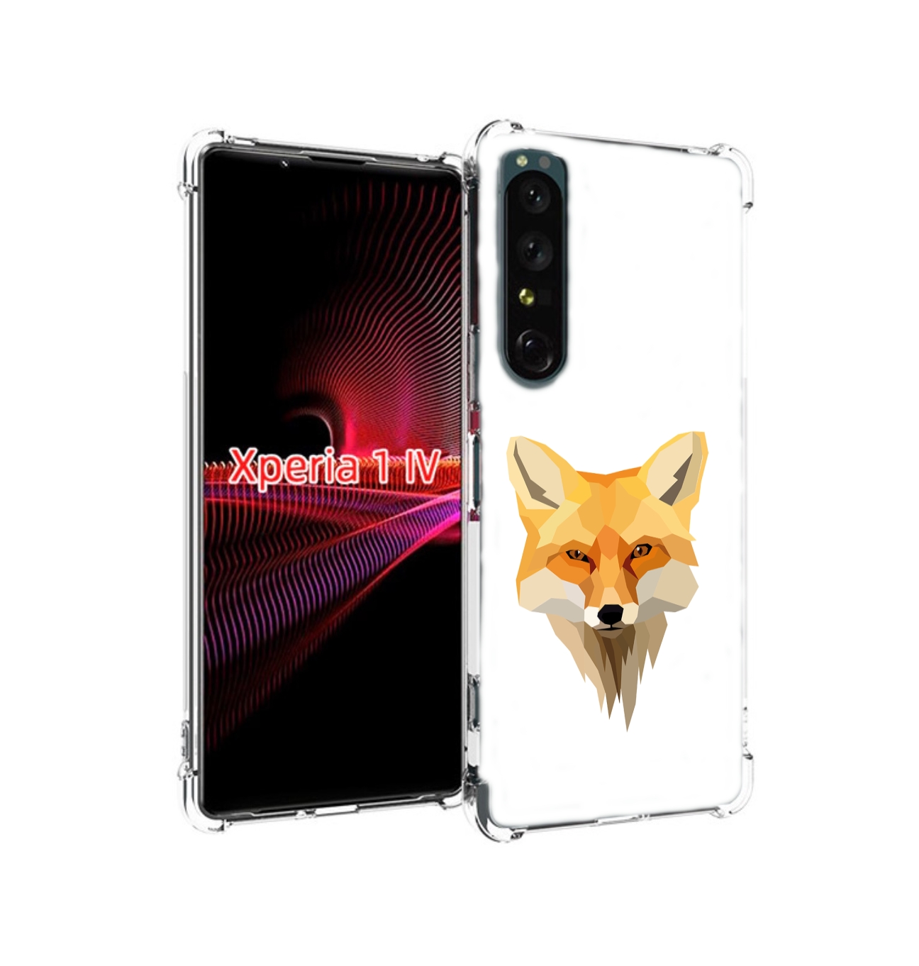 

Чехол накладка MyPads голова-лисы для Sony Xperia 1 IV, Прозрачный, Tocco